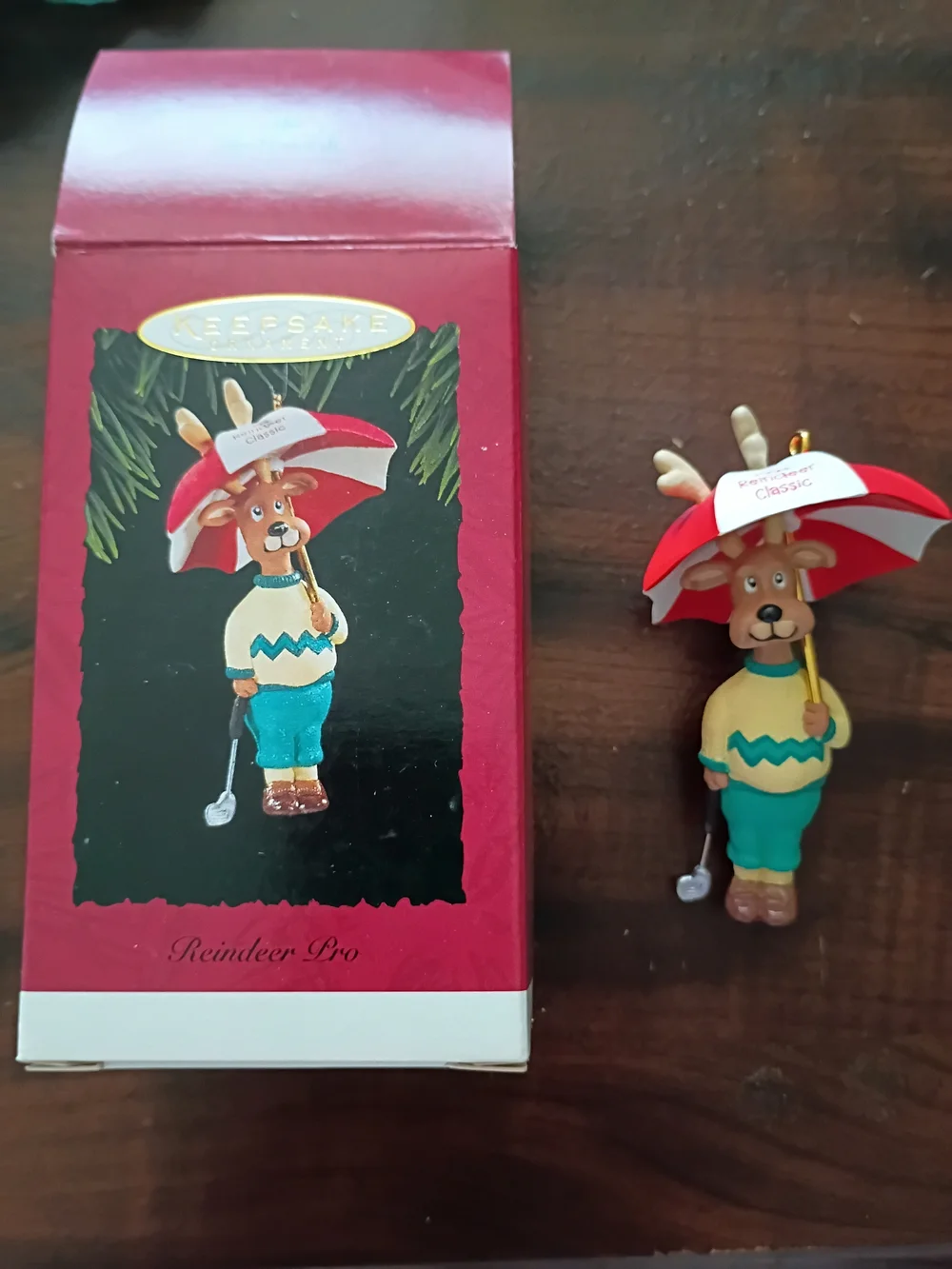 1994 Hallmark Red Holiday Keepsake Box Art